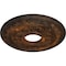 Ekena Millwork Baltimore Ceiling Medallion (Fits Canopies up to 5 1/2"), 15 3/8"OD x 4 1/4"ID x 1 1/2"P, Rust CM15BARUS - alternate 3
